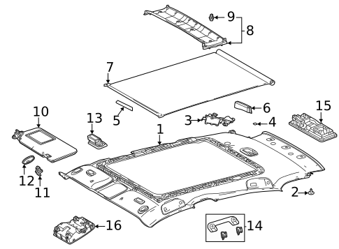 Interior Trim - Roof for 2024 Toyota Venza #1