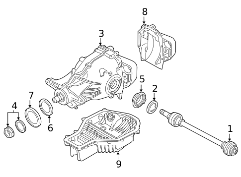 Axle & Differential for 2023 BMW 330i #5