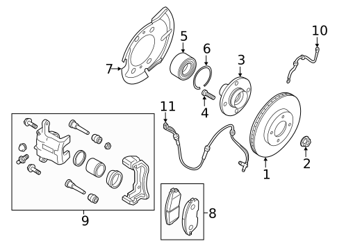 Front Brakes for 2025 Nissan Kicks Play #0
