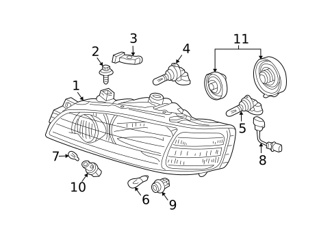 Bulbs - Chassis for 2005 Acura MDX #0