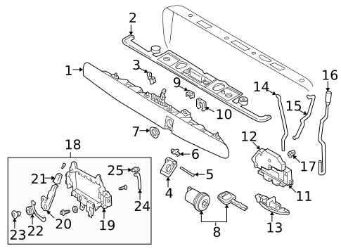 Lock & Hardware for 1998 Volvo V70 #1