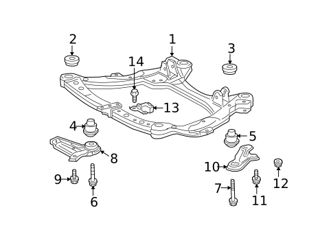 Suspension Mounting for 2010 Toyota Highlander #4