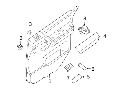 Rear Door for 2004 INFINITI QX56 #2