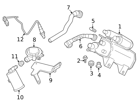 Emission Components for 2012 BMW X3 #1