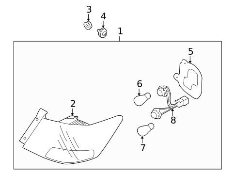 Tail Lamps for 2013 Kia Forte #0