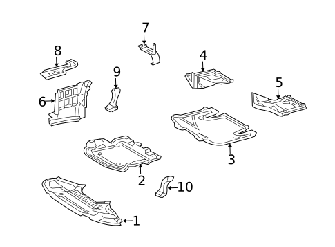 Splash Shields for 2006 Mercedes-Benz S500 #1