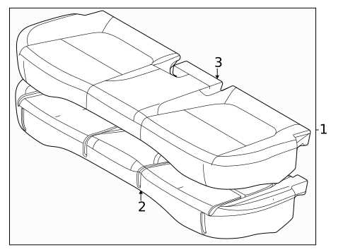 Rear Seat Components for 2022 Kia Seltos #2