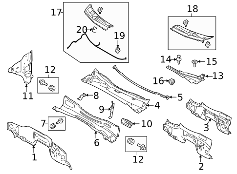 Cowl for 2019 Ford F-450 Super Duty #0