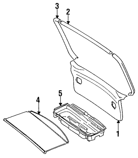 Interior Trim for 1994 Mitsubishi Expo #1