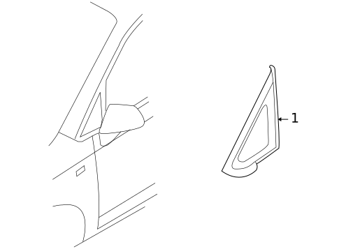 Glass & Hardware for 2009 Kia Rondo #1