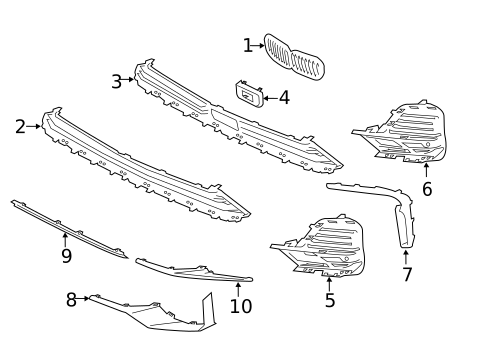 Grille & Components for 2021 BMW X7 #0