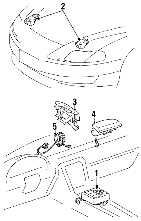 Air Bag Components for 1997 Lexus SC300 #0