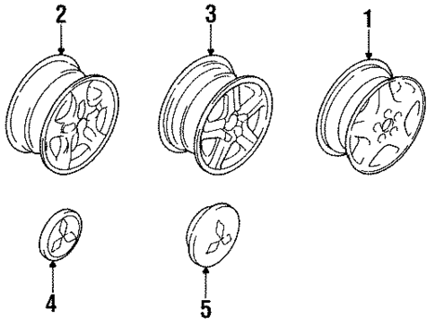 Wheels & Trim for 1994 Mitsubishi 3000GT #0