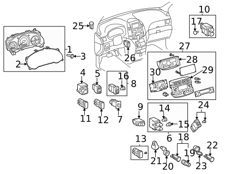 Switches for 2005 Toyota Sienna #1