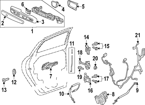 Lock & Hardware for 2025 GMC Acadia #1