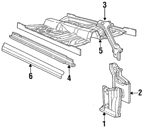 Hinge Pillar for 1984 Lincoln Town Car #1