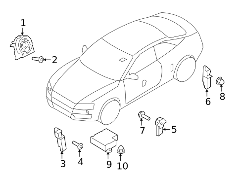 Air Bag Components for 2015 Audi A5 Quattro #2