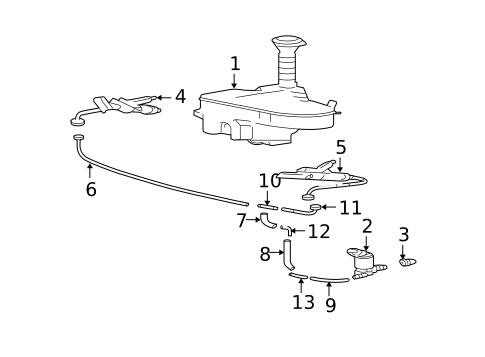 Headlamp Washers/Wipers for 2010 Lexus GS460 #0