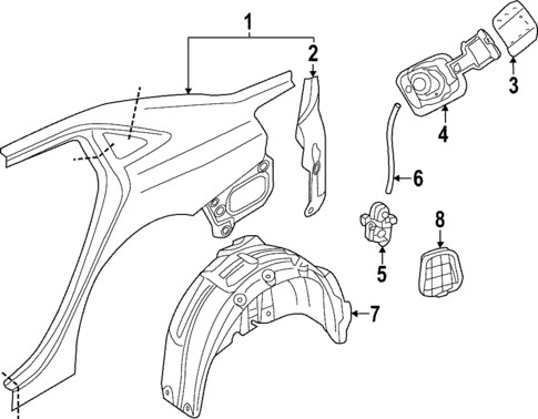 Quarter Panel & Components for 2025 Audi RS3 #0