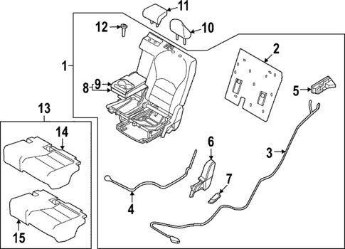 Rear Seat Components for 2025 INFINITI QX55 #0