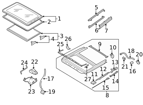 Sunroof for 2004 Volkswagen Passat #1