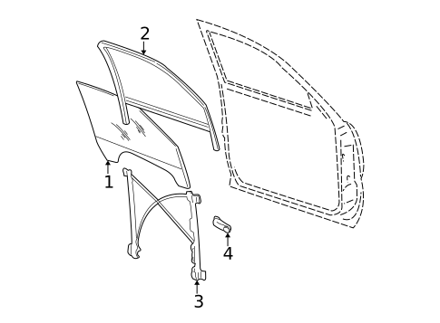 Front Door for 2002 GMC Yukon #1