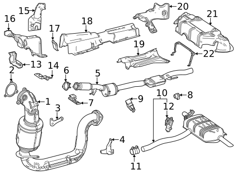 Exhaust Components for 2021 Mercedes-Benz GLA35 AMG #0