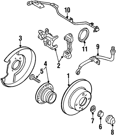 Anti-Lock Brakes for 1995 Nissan Altima #1