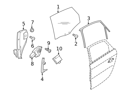 Rear Door for 2009 Audi Q5 #1