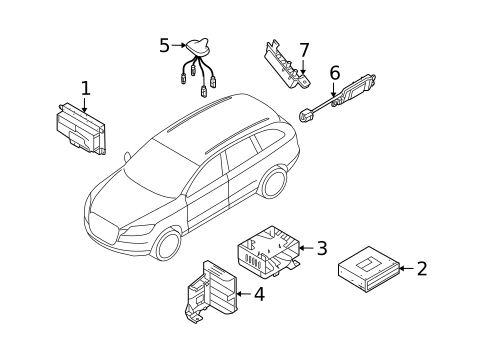 Antenna & Radio for 2009 Audi Q7 #0