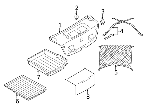 Interior Trim - Trunk for 2015 BMW 740Ld xDrive #0