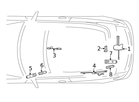 Antenna & Radio for 2014 Mercedes-Benz E350 #1