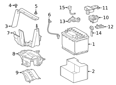 Battery for 2018 Lexus RX450hL #0