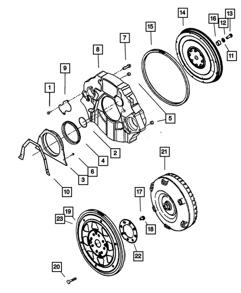 Crankshaft, Piston and Torque Converter for 2006 Dodge Ram 3500 #1