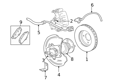 Drums & Rotors for 2004 Ford Mustang #1
