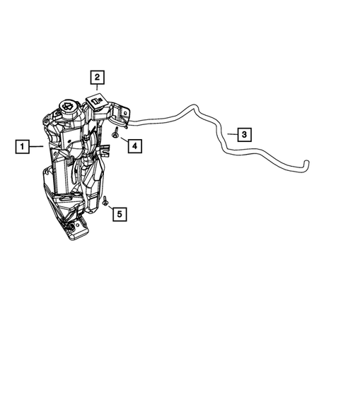 Engine Coolant Reservoir (Bottle) for 2009 Dodge Durango #1
