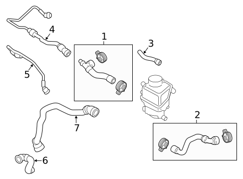 Hoses & Pipes for 2016 BMW 550i xDrive #0