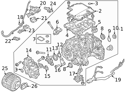 Traction Motor Components for 2024 BMW i4 #0