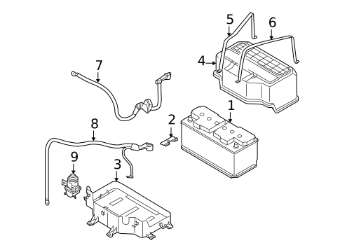 Battery for 2006 Porsche Cayenne #1