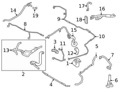 Hoses & Lines for 2020 Audi S5 #1