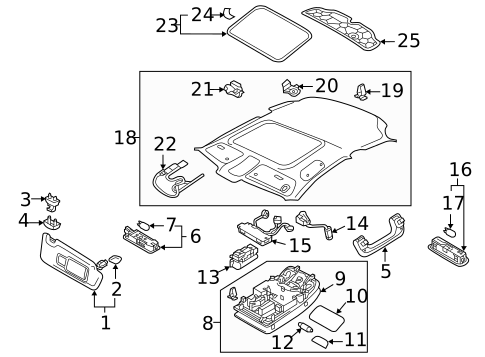 Interior Trim - Roof for 2017 Audi A3 Quattro #0