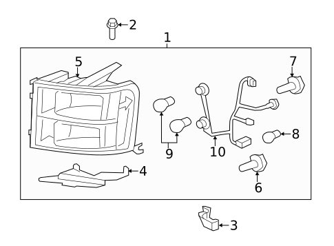 Lighting - Exterior for 2013 GMC Sierra 1500 #2