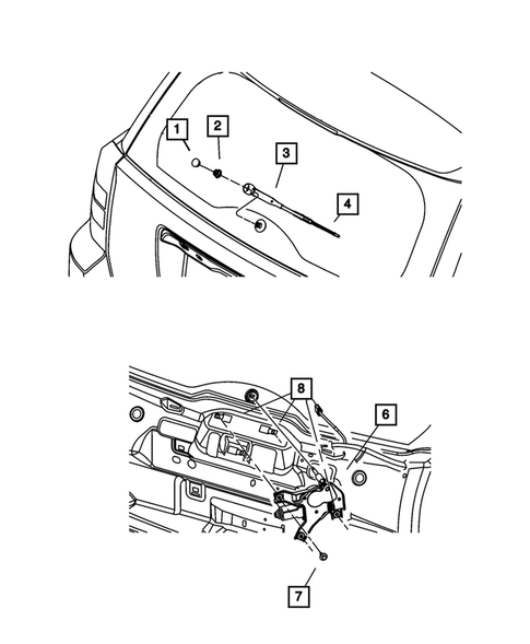 Wiper and Washer System for 2011 Dodge Caliber #1