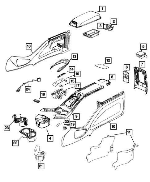 Consoles for 2012 Dodge Journey #0