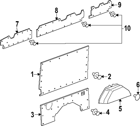 Interior Trim - Side Panel for 2024 Ford Transit-350 #16