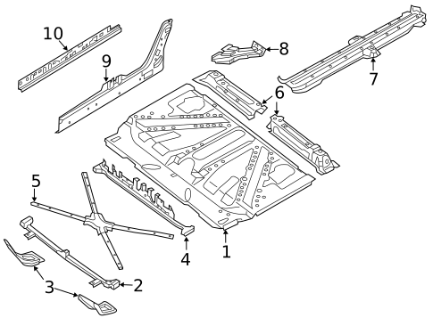 Floor & Rails for 2019 Smart EQ fortwo #1