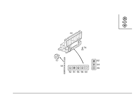 Operating Unit for 1988 Mercedes-Benz 300E #1