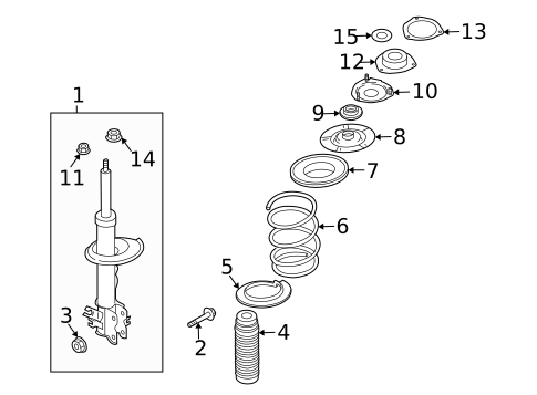 Struts & Components for 2008 INFINITI FX35 #2