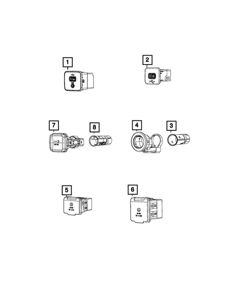 Radio, Antenna, Speakers, DVD, and Video systems for 2021 Jeep Compass #2