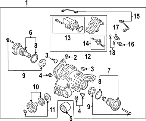 Axle & Differential for 2020 Audi RS Q8 #0